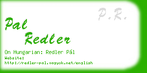 pal redler business card